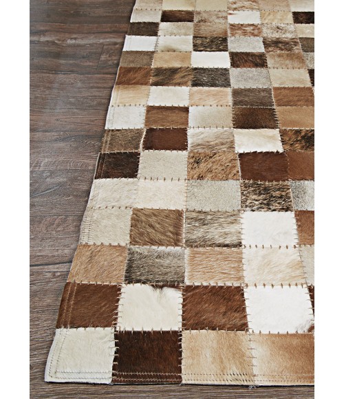 Couristan Chalet Pixels 2' x 4' Brown Area Rug