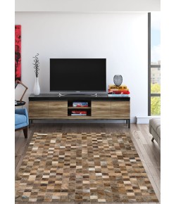 Couristan Chalet Pixels Brown Area Rug 2 ft. X 4 ft. Rectangle