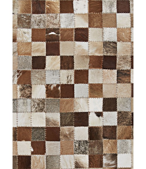 Couristan Chalet Pixels 2' x 4' Brown Area Rug