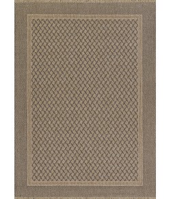 Couristan Naturalistic Natural/Black 3705/1004 5 ft. 3 X 5 ft. 3 in. Round Rug