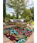 Couristan Covington Geranium 9' Runner Navy/Multi Area Rug