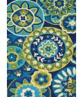 Couristan Covington Rip Tide 9' Runner Ocean/Green Area Rug