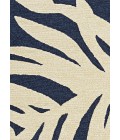 Couristan Covington Palms 8' Round Navy Area Rug