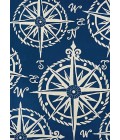 Outdoor Escape Area Rug Couristan Outdoor Escape Mariner 8' Round Navy/Ivory Area Rug