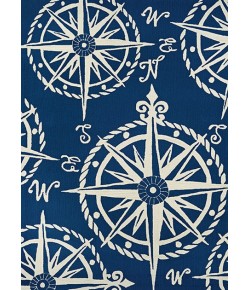 Couristan Outdoor Escape Mariner Navy/Ivory Area Rug 7 ft. 10 in. X 7 in.10 in. Round