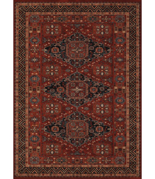 Couristan Old World Classic  Kashkai 6' x 9' Burgundy  Area Rug