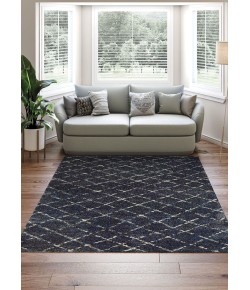 Couristan Bromley Gio Navy/Grey Area Rug 7 ft. 10 in. X 11 ft. 2 in. Rectangle
