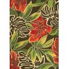 Couristan Covington Brown/Forest Green 4361/0366 2 ft. X 6 ft. Rectangle Rug