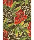 Couristan Covington Brown/Forest Green 4361/0366 2 ft. X 6 ft. Rectangle Rug