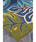 Couristan Covington Azure/Forest Green 4361/0671 2 ft. X 6 ft. Rectangle Rug