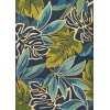 Couristan Covington Azure/Forest Green 4361/0671 2 ft. X 6 ft. Rectangle Rug