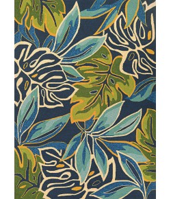 Couristan Covington Areca Palms Azureforestgreen Area Rug 2 ft. 6 in. X 8 ft. 6 in. Rectangle