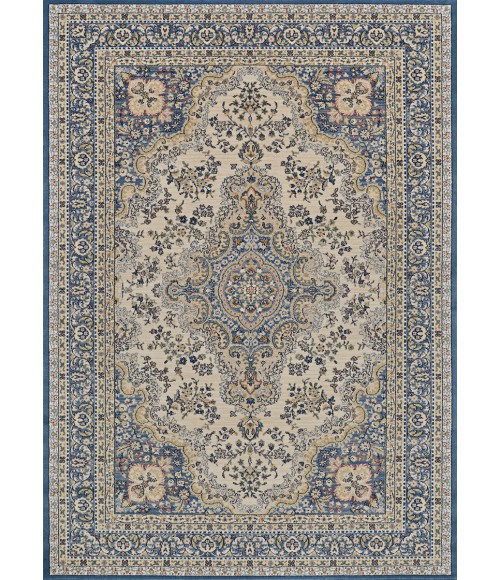 Couristan Old World Classic Alabaster Rug 4538/1011 6 ft. 6 in. X 9 ft. 10 in. Rectangle - Rugs Town Couristan Old World Classic Alabaster/Powder Blue 4538/1011 6 ft. 6 in. X 9 ft. 10 in. Rectangle Rug