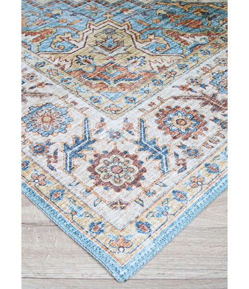 Pasha Area Rug Couristan Pasha Sarouk 5' x 8' Navy Area Rug