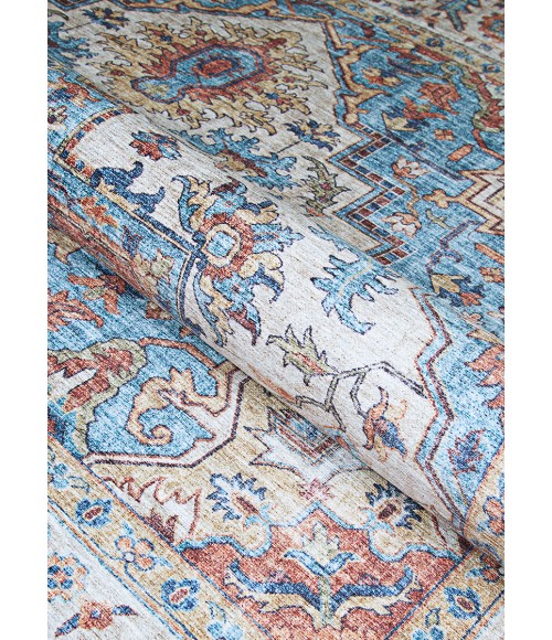 Pasha Area Rug Couristan Pasha Sarouk 5' x 8' Navy Area Rug