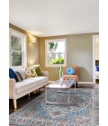 Pasha Area Rug Couristan Pasha Sarouk 5' x 8' Navy Area Rug