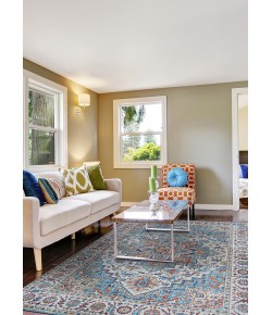 Couristan Pasha Sarouk Navy Area Rug 5 ft. X 8 ft. Rectangle