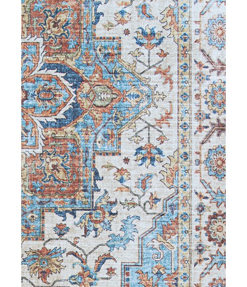 Pasha Area Rug Couristan Pasha Sarouk 5' x 8' Navy Area Rug