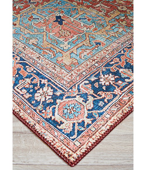 Pasha Area Rug Couristan Pasha Heriz 5' x 8' Ruby Area Rug