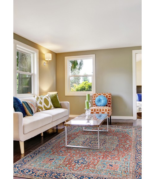 Pasha Area Rug Couristan Pasha Heriz 5' x 8' Ruby Area Rug