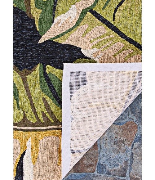Covington Area Rug Couristan Covington Rainforest 4' x 6' Forest Green/Black Area Rug