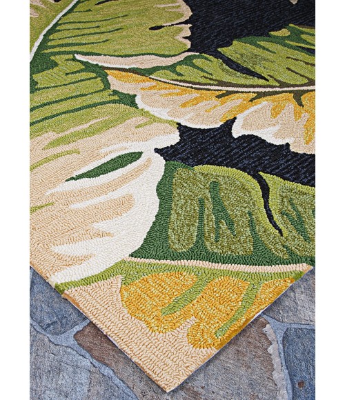 Covington Area Rug Couristan Covington Rainforest 4' x 6' Forest Green/Black Area Rug
