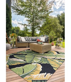 Couristan Covington Rainforest Forestgreenblack Area Rug 3 ft. 6 in. X 5 ft. 6 in. Rectangle