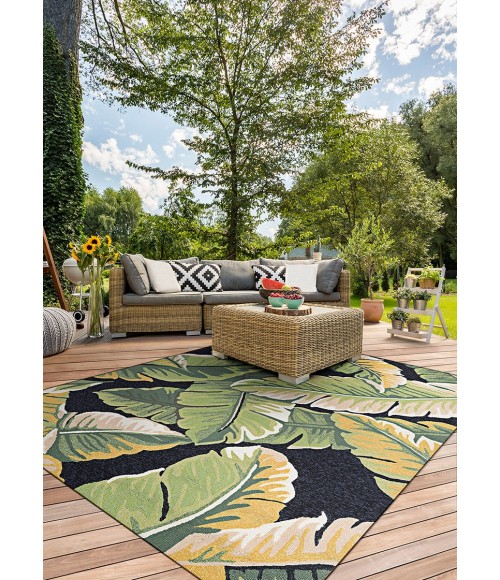 Covington Area Rug Couristan Covington Rainforest 4' x 6' Forest Green/Black Area Rug