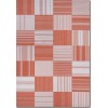 Couristan Afuera Patchwork Pumpkin/Ivory Area Rug 2 ft. 2 X 11 ft. 9 Rectangle
