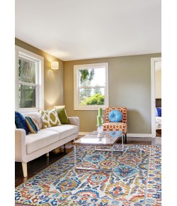 Couristan Pasha Tribal Ivory Area Rug 2 ft. X 8 ft. Rectangle