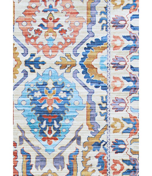 Pasha Area Rug Couristan Pasha Tribal 8' Runner Ivory Area Rug