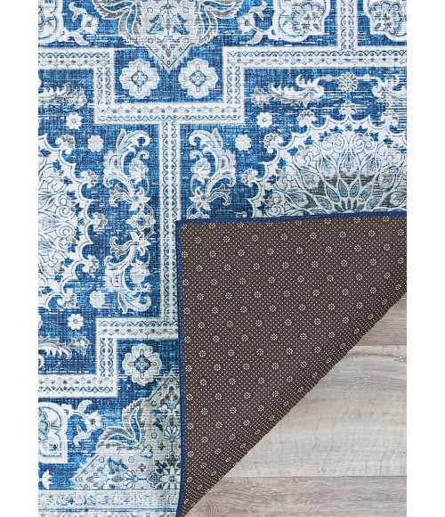 Pasha Area Rug Couristan Pasha Sari 5' x 8' Sapphire Area Rug