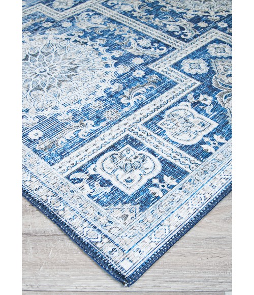 Pasha Area Rug Couristan Pasha Sari 5' x 8' Sapphire Area Rug