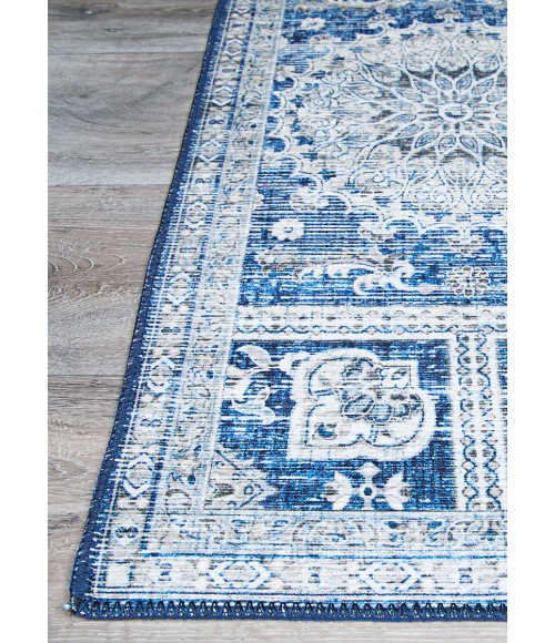 Pasha Area Rug Couristan Pasha Sari 5' x 8' Sapphire Area Rug