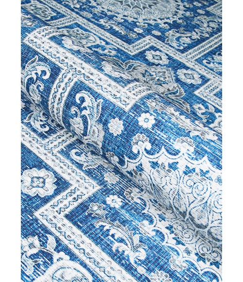 Pasha Area Rug Couristan Pasha Sari 5' x 8' Sapphire Area Rug