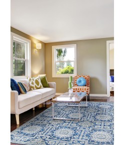 Couristan Pasha Sari Sapphire Area Rug 5 ft. X 8 ft. Rectangle