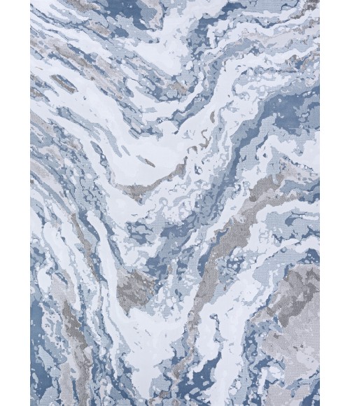 Couristan Serenity Abstract Marble 4' x 6' Grey/Opal Area Rug