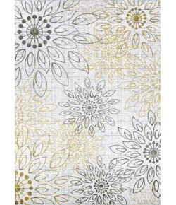 Couristan Calinda Summer Bliss Gold/Silver/Ivry Area Rug 7 ft. 10 in. X 10 ft. 10 in. Rectangle