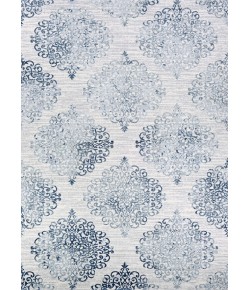 Couristan Calinda Montebello Steel Blue/Ivory Area Rug 5 ft. 3 in. X 7 ft. 6 in. Rectangle