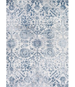 Couristan Calinda Marlowe Steel Blue/Ivory Area Rug 2 ft. 3 in. X 7 ft. 6 in. Rectangle