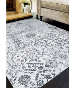 Couristan Calinda Marlowe Chrome Area Rug 6 ft. 6 in. X 9 ft. 6 in. Rectangle