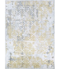 Couristan Calinda Grand Damask Gold/Silver/Ivry Area Rug 3 ft. 3 in. X 5 ft. 3 in. Rectangle