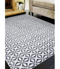 Couristan Calinda Corolla Chrome Area Rug 7 ft. 10 in. X 10 ft. 10 in. Rectangle