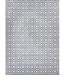 Couristan Calinda Corolla Chrome Area Rug 6 ft. 6 in. X 9 ft. 6 in. Rectangle