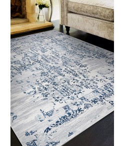 Couristan Calinda Samovar Steel Blue/Ivory Area Rug 5 ft. 3 in. X 7 ft. 6 in. Rectangle