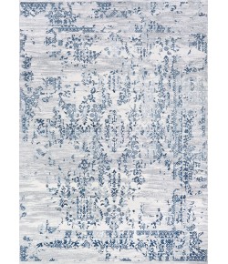 Couristan Calinda Samovar Steel Blue/Ivory Area Rug 6 ft. 6 in. X 9 ft. 6 in. Rectangle