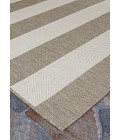 Couristan Afuera Yacht Club 2' x 4' Tan/Ivory Area Rug