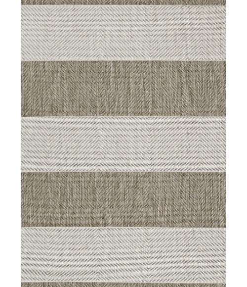 Couristan Afuera Yacht Club Long Runner Tan/Ivory Area Rug