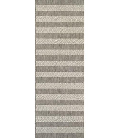 Couristan Afuera Yacht Club Long Runner Tan/Ivory Area Rug