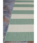 Couristan Afuera Yacht Club 2' x 4' Sea Mist/Ivory Area Rug
